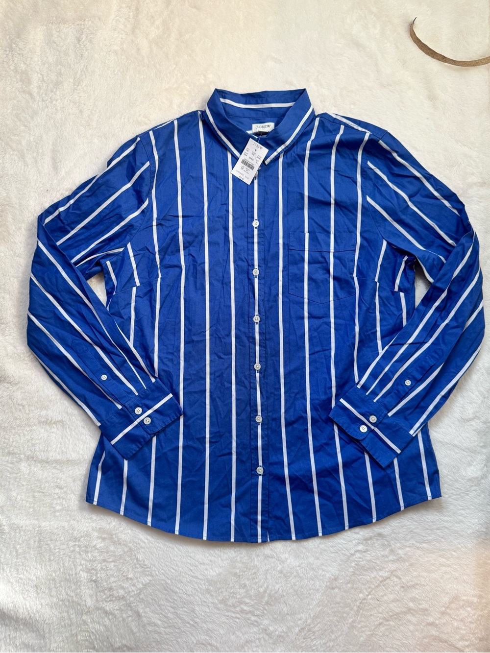 J. Crew Blue Stripe Button-Up Shirt - Women’s